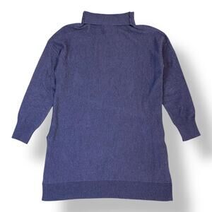 Soft Surroundings Mock Neck‎ Long Sleeve Tunic Sweater Womens Size M Purple